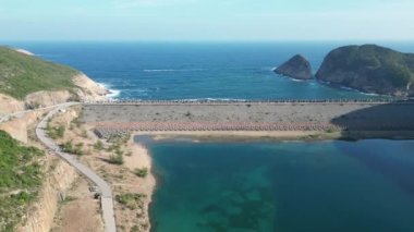 High Island Barajı Doğu Barajı, Sai Kung, Hong Kong 19 Kasım 2022