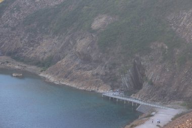 High Island rezervuarındaki güzel doğal manzara 19 Kasım 2022