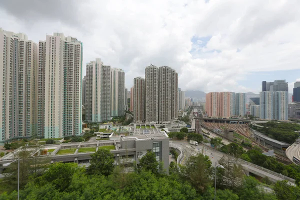 Aug 2012 Bucht Von Kowloon Wohnviertel Von Hongkong — Stockfoto