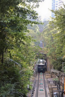 Yeni Peak Tram Köprüsü 'nü geç MacDonnell Yolu 14 Ekim 2022