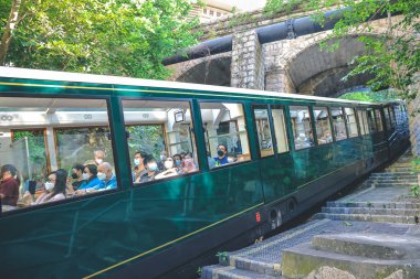 Yeni Peak Tram Köprüsü 'nü geç MacDonnell Yolu 14 Ekim 2022