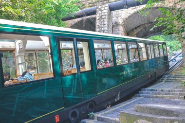 Yeni Peak Tram Köprüsü 'nü geç MacDonnell Yolu 14 Ekim 2022
