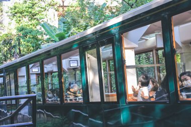 Yeni Peak Tram Pisti MacDonnell Road İstasyonu 14 Ekim 2022