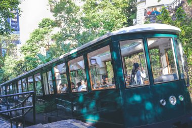 Yeni Peak Tram Pisti MacDonnell Road İstasyonu 14 Ekim 2022