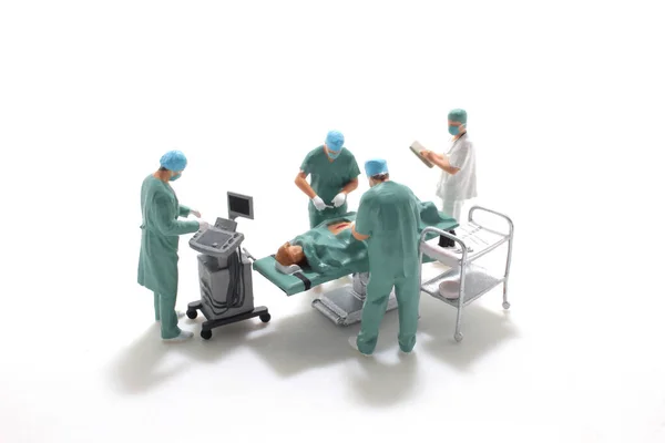 Equipo Cirujanos Está Luchando Por Vida — Foto de Stock