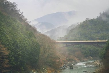 Arashiyama, Japonya Katsura Nehri, Japonya