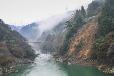 Arashiyama, Japonya Katsura Nehri, Japonya