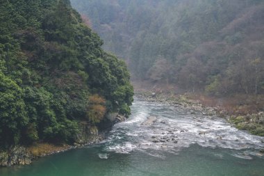 Arashiyama, Japonya Katsura Nehri, Japonya