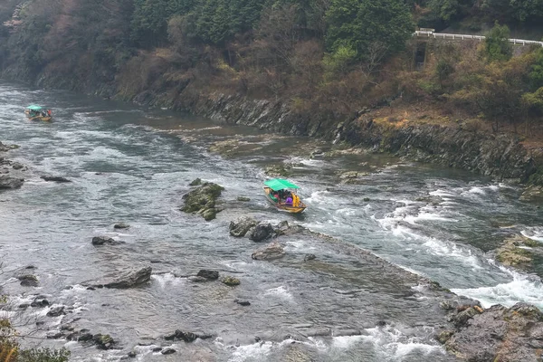 Arashiyama Ιαπωνία Στον Ποταμό Katsura Ιαπωνία — Φωτογραφία Αρχείου