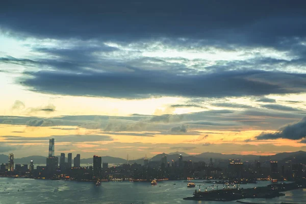 Червня 2012 Захід Сонця Пагорбі Диявола Гонконг — стокове фото