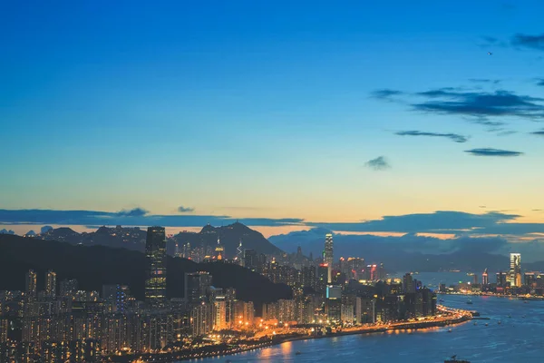 2012年6月30日香港の日没の悪魔の丘 — ストック写真
