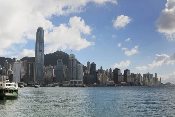 2012年7月1日香港ビクトリア港のスカイラインパノラマ — ストック写真