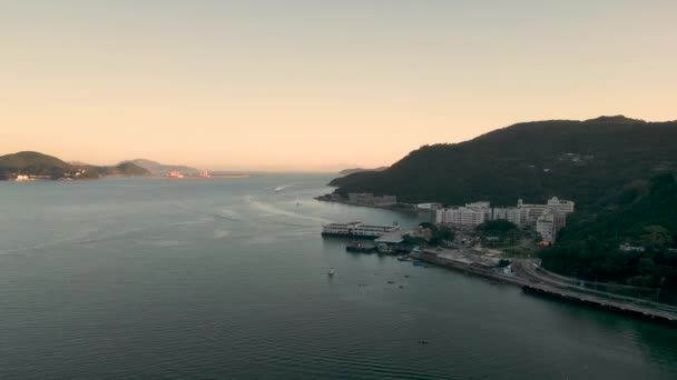 Nov 2022 Вид Острів Лантау Гонконзі — стокове відео