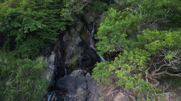 Silvermine Waterfall Mui Lantau Island Hongkong — Stockvideo