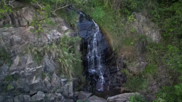 Der Silbermine Wasserfall Mui Lantau Island Hongkong — Stockvideo