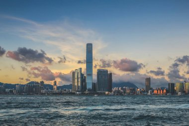 Kowloon, Batı Kowloon Kültür Bölümü 'nden 4 Temmuz 2012' de görüldü.