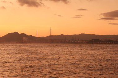 Victoria Limanı, 4 Temmuz 2012 'de Hong Kong Adası' nın batı tarafından görülüyor.