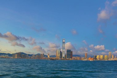 Kowloon, Batı Kowloon Kültür Bölümü 'nden 4 Temmuz 2012' de görüldü.