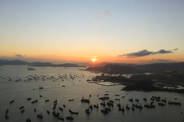 stock image 2 July 2012 Stonecutters Bridge connects Stonecutters Island with Container Terminal