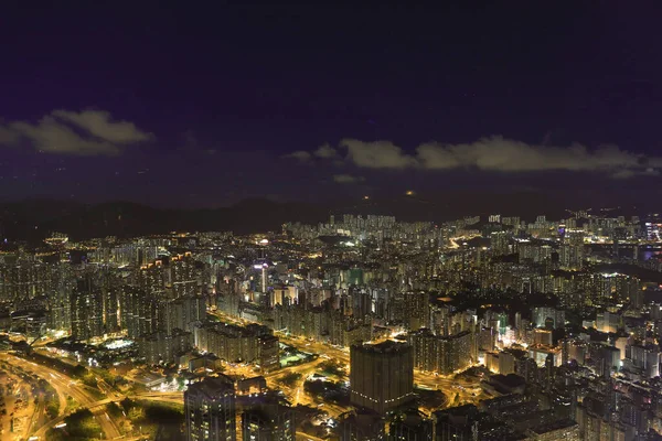 Ιουλίου 2012 Kowloon Cityscape Νύχτα Hong Kong — Φωτογραφία Αρχείου