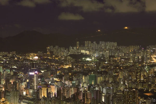 Ιουλίου 2012 Kowloon Cityscape Νύχτα Hong Kong — Φωτογραφία Αρχείου