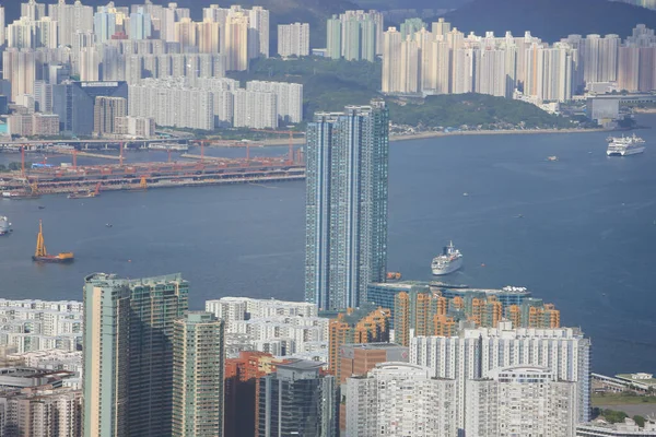 Juli 2012 Den Del Victoria Harbor Hong Kong — Stockfoto