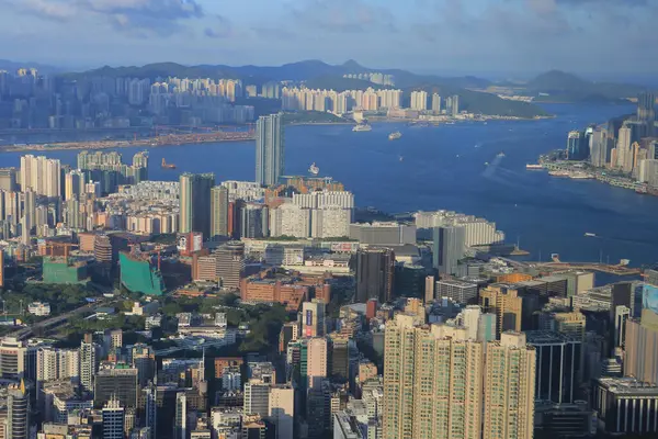 stock image 2 July 2012 the part of Victoria Harbor, hong kong