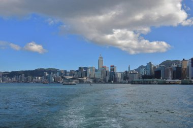 29 Kasım 2022 'de Victoria Limanı, Hong Kong.