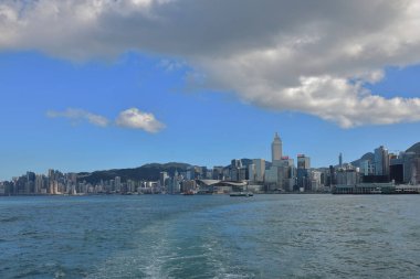 29 Kasım 2022 'de Victoria Limanı, Hong Kong.