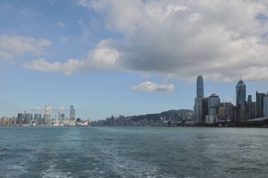 29 Kasım 2022 'de Victoria Limanı, Hong Kong.