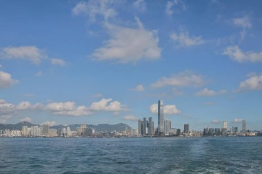 29 Kasım 2022 Viktorya Limanı Hong Kong, Çin.