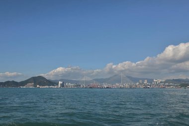 29 Kasım 2022 Viktorya Limanı Hong Kong, Çin.