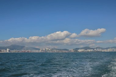 29 Kasım 2022 Viktorya Limanı Hong Kong, Çin.