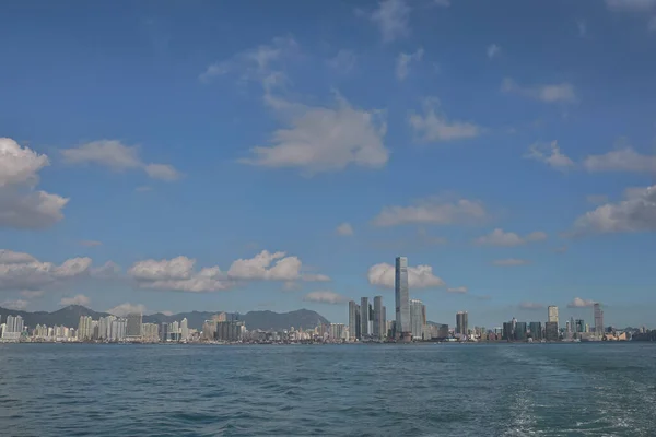 Νοε 2022 Άποψη Του Λιμανιού Victoria Στο Χονγκ Κονγκ Κίνα — Φωτογραφία Αρχείου