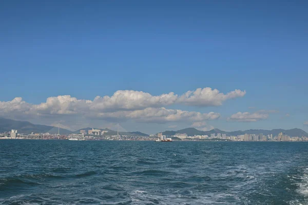 Hongkongi Kikötő Külső Kikötője 2022 November — Stock Fotó