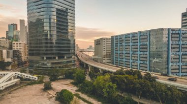 Kwun Tong, Kowloon Körfezi, Hong Kong 4 Aralık 2022.