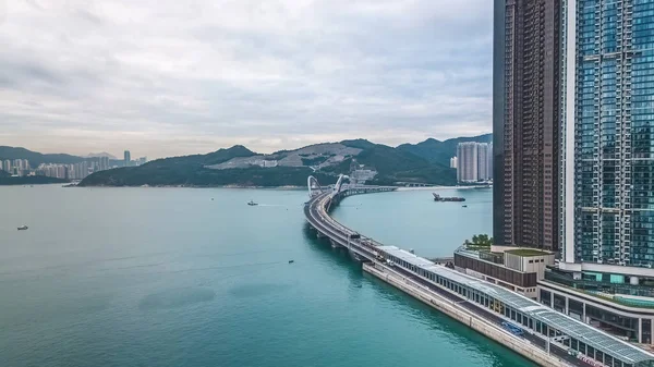 Construction Cross Bay Link Tseung Kwan Hong Kong Dec 2022 — Stock Photo, Image