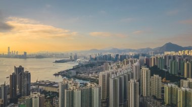 Kowloon Hong Kong şehri 7 Aralık 2022