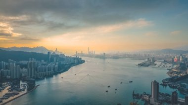 Kowloon Hong Kong şehri 7 Aralık 2022