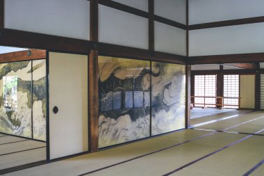 Tenryu-Ji Budist Tapınağı İçişleri, Arashiyama Bölgesi 12 Nisan 2012