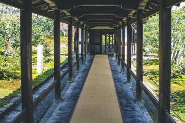 Tenryu ji 'de uzun bir koridor var.