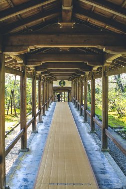 Tenryu ji 'de uzun bir koridor var.