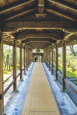 Tenryu ji 'de uzun bir koridor var.