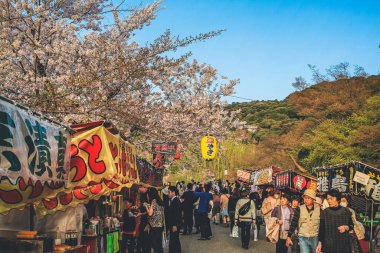 12 Nisan 2012 İnsanlar Soramachi Hanami 'ye katılarak bahar sezonunun tadını çıkarıyorlar.