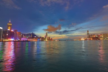 23 Eylül 2012 Victoria Limanı, Hong Kong şehri.