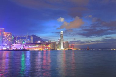 23 Eylül 2012 Victoria Limanı, Hong Kong şehri.