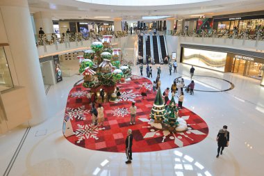 ELEMENT Noel Dekorasyonu, Hong Kong 8 Aralık 2022 