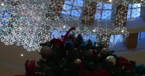 Noel Ağacı Süslemeleri Mutlu Noeller Aralık 2022 — Stok video