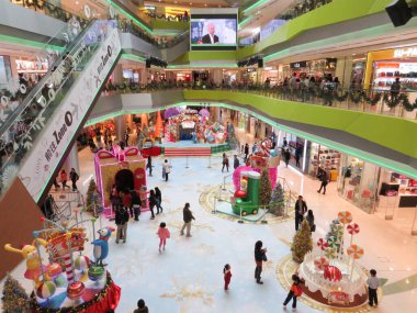 15 Aralık 2012 Noel temalı alışveriş merkezi. hk