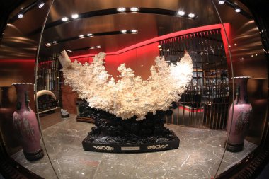 Çin dürtüleriyle yontulmuş fil dişi. Fildişi.